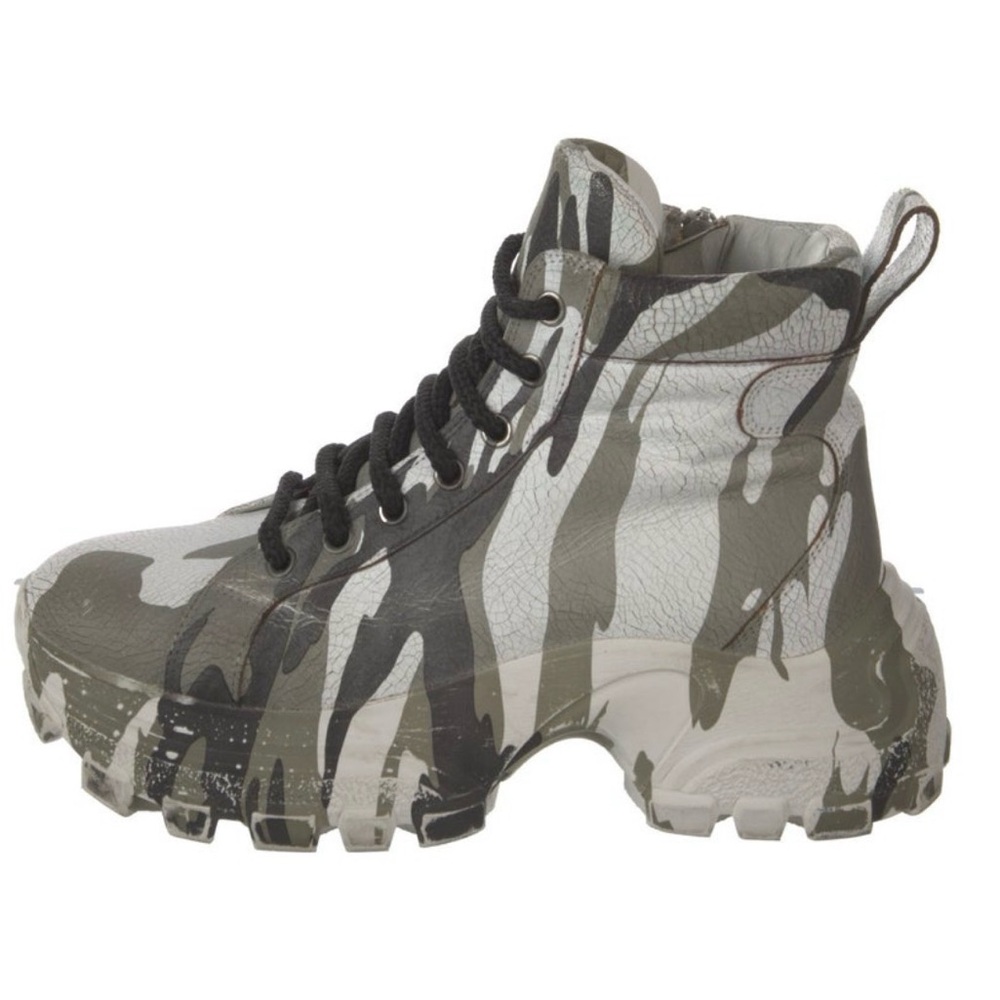 Miu Miu Camouflage camo combat Platform Boots